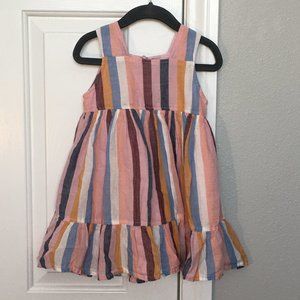 Pink Chicken multicolored striped sundress
